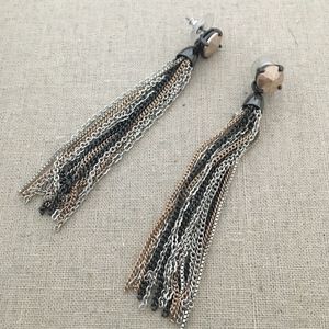 Stella & Dot Fringe Tassel Earrings